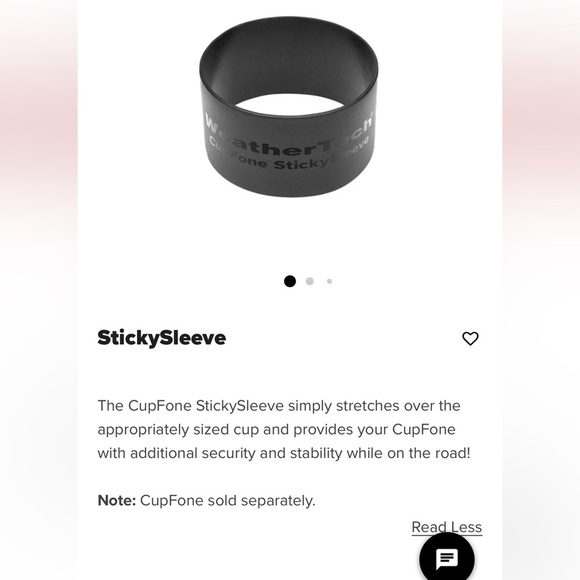 WeatherTech Black CupFone Cell Phone Holder & WeatherTech Sticky Sleeve - Picture 7 of 8